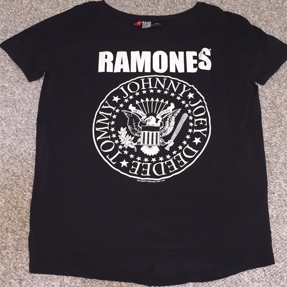 H&M Tops - Black Ramones Tee